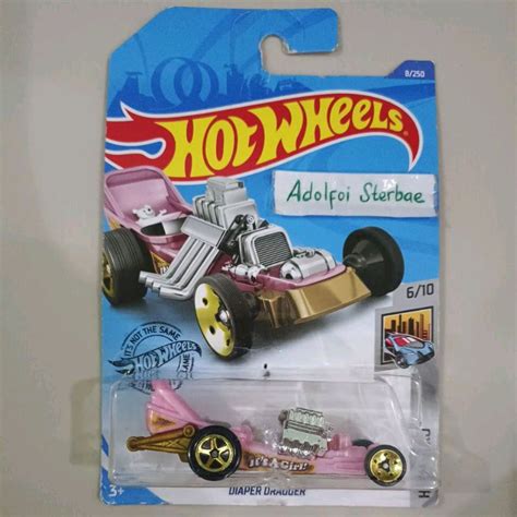 Hotwheels Hot Wheels Diaper Dragger It S A Girl Pink Shopee Philippines