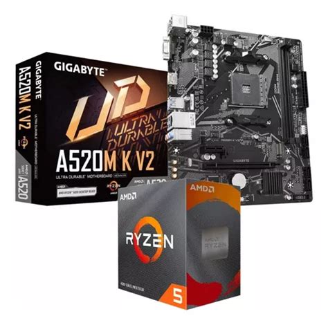 Kit Upgrade Amd Ryzen 5 4600g A520m K Gigabyte Parcelamento Sem Juros