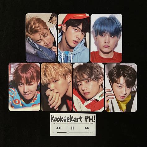 Bts Set Love Yourself Her Vinyl Ot Photocard Set Rm Namjoon Jin Suga