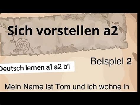 How To Introduce Yourself In German Language Sich Vorstellen A A B