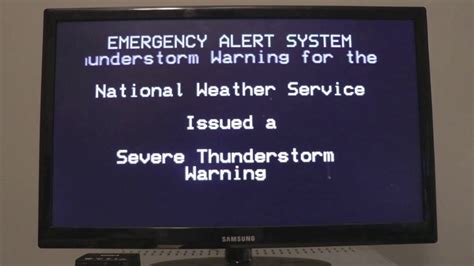 Eas Severe Thunderstorm Warning Easyplus Relay Youtube