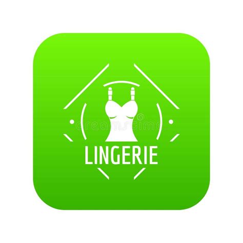 Lingerie Icon Green Vector Stock Vector Illustration Of Lingerie
