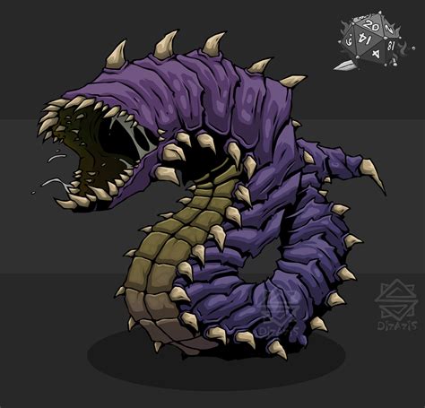 Artstation Dnd Purple Worm