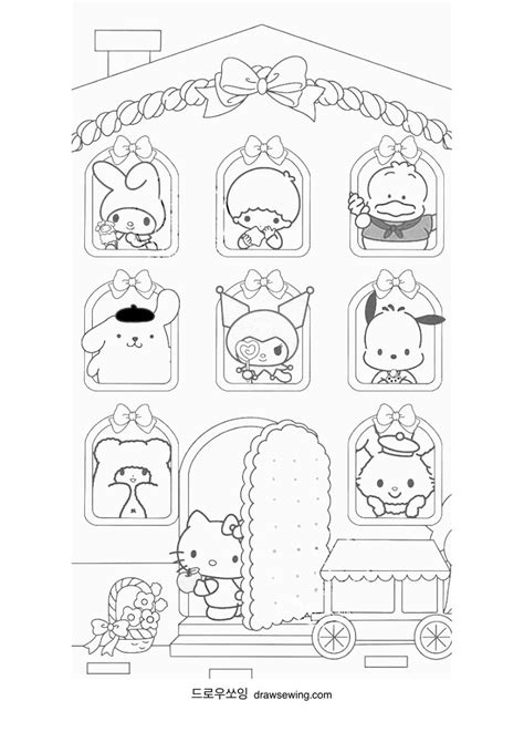 sanrio coloring pages