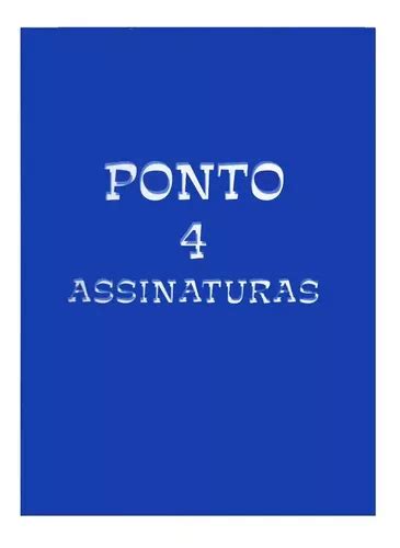 Livro Ponto Tamoio 4 Assinaturas 100 Folhas 32x22cm 2022 MercadoLivre