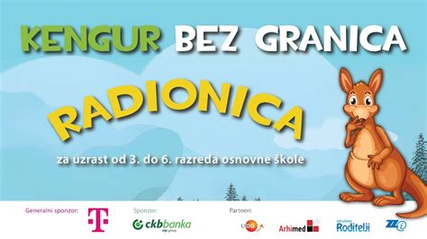 Kengur Bez Granica Radionica Za Uzrast Od Do Razreda Youtube