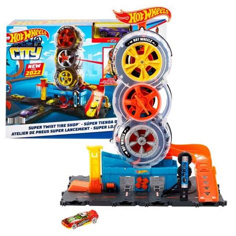 Zestaw Wy Cigowy Warsztat Opon Hot Wheels City Hdp Cena Opinie Samochody