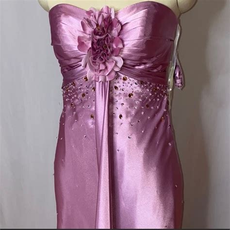 Dresses Sexy Strapless Orchid 3d Flower Embellished Dress Gown Pageant Women Long Prom Poshmark