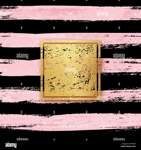 Pink And Gold Striped Wallpaper