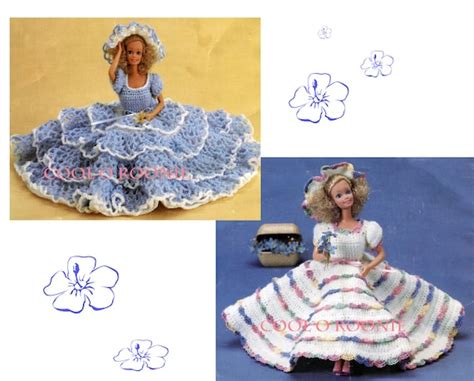 Fashion Doll Crochet Pattern Barbie Crochet Dress Pattern Etsy