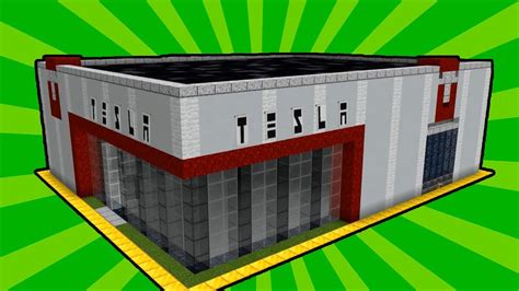 Minecraft How To Build A Car Dealership In Minecraft Tesla Minecraft