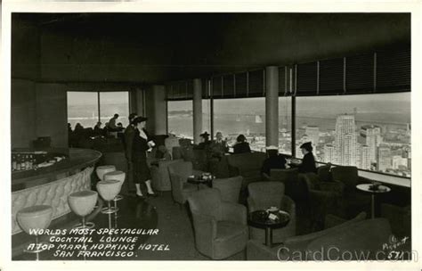 Cocktail Lounge, Mark Hopkins Hotel San Francisco, CA Postcard