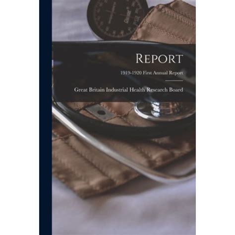 영문도서 Report 1919 1920 first annual report Paperback Legare Street