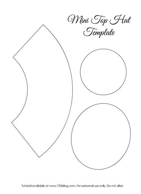 Printable Top Hat Pattern Printable Templates Free