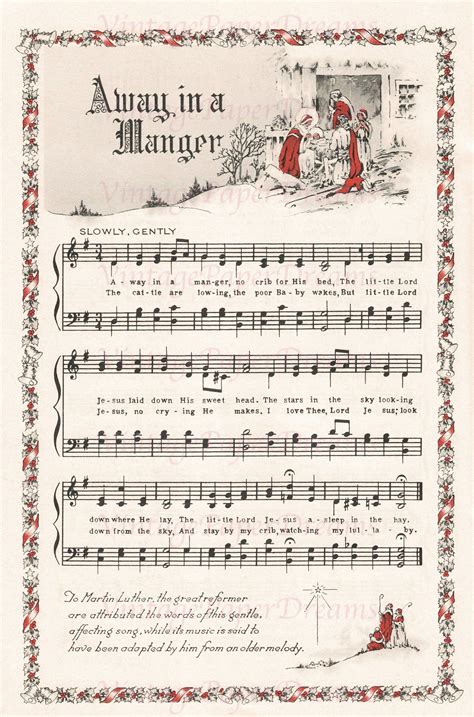 Free Printable Vintage Christmas Sheet Music Hymns Artofit