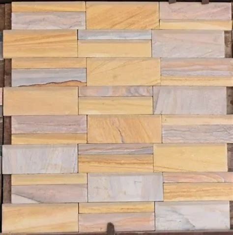 Brown Sandstone Wall Panel Size 24x24 Inches At Rs 130 Sq Ft In