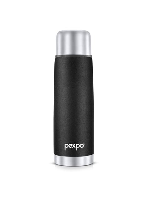 Buy Pexpo Flamingo Knight Black ISI Certified Thermosteel Hot Cold Flask Water Bottle Ml