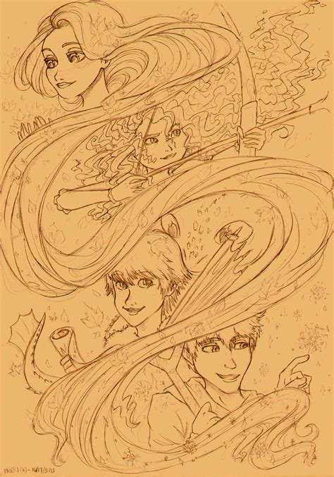 Fan Art Merida Rapunzel Jack Et Hiccup The Big Four Page 16