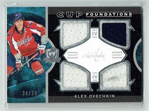 12 13 UD Upper Deck The Cup Alex Ovechkin 25 Quad Jerseys EBay