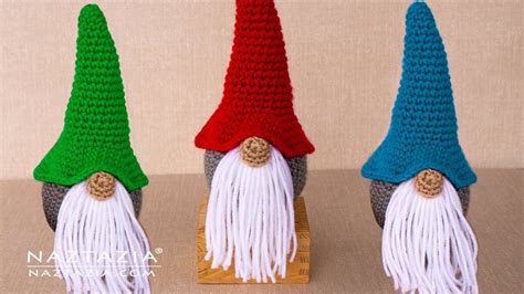 How To Crochet Christmas Gnome Diy Holiday Decoration From Naztazia