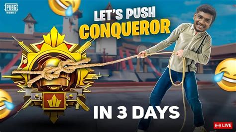 Lets Push Conqueror In 3 Days Bgmi Kumari Gamer Youtube