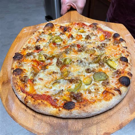 Hot Italian Sausage Cherry Pepper Pizza Comfort Du Jour