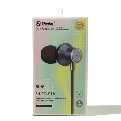 Fone De Ouvido SH FO P18 Shinka Preto Canoas RS