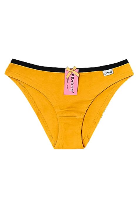 PEACH Cotton Bikini PL061 12 Pc Bravo Underwear
