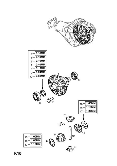 Opel Campo Front Axle Differential Contd Opel Epc Online