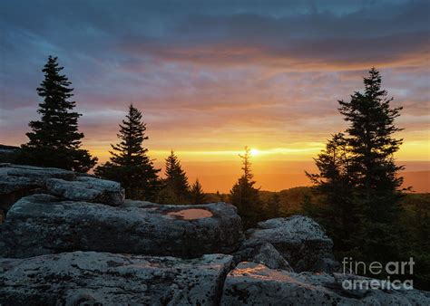 Bear Rocks Sunrise Photograph by Anthony Heflin - Pixels