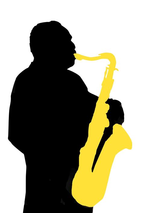 Saxophone Player Silhouette at GetDrawings | Free download