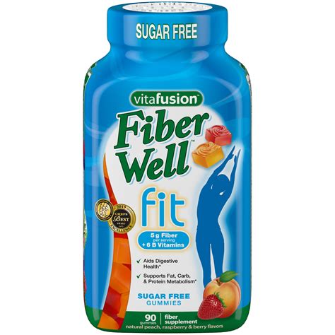 Vitafusion Fiber Well Fit Gummies Supplement 90 Count Packaging May Vary