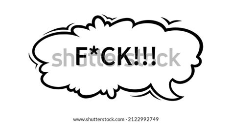 Swearing Speech Bubble Censored Symbols Fuck Stock Vector Royalty Free Shutterstock
