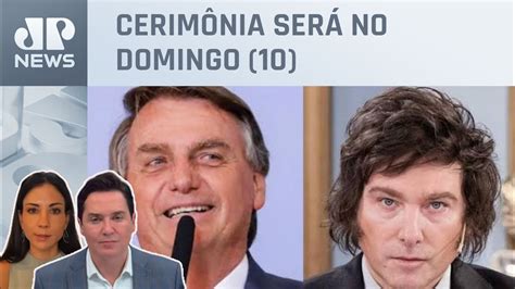 Bolsonaro Chega Argentina Para Posse De Javier Milei Amanda Klein E