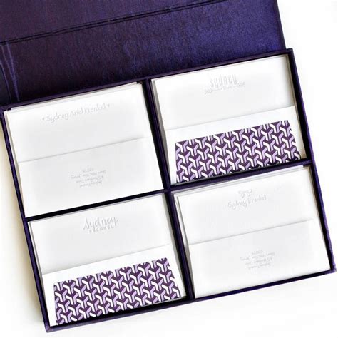 Grand Purple Stationery Box Smitten Boutique