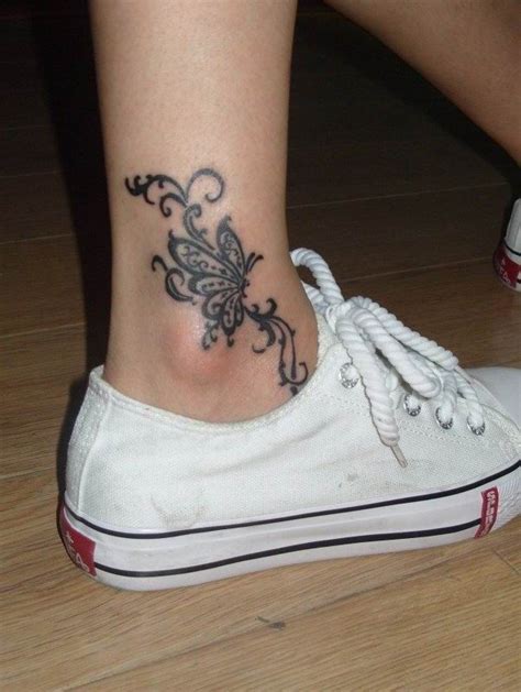 Butterfly Tattoo Designs On Ankle