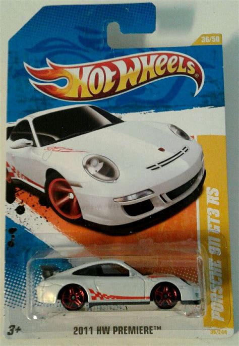 Custom Hot Wheels White Toy Car With Flames