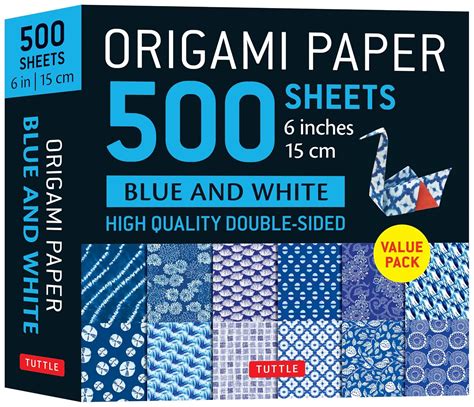 Amazon Origami Paper Sheets Blue White Cm Tuttle