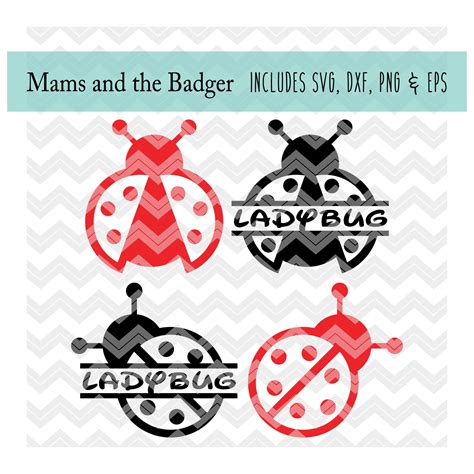 Ladybug Svg Lady Bug Monogram Frame Cute As A Bug Clip Art Etsy