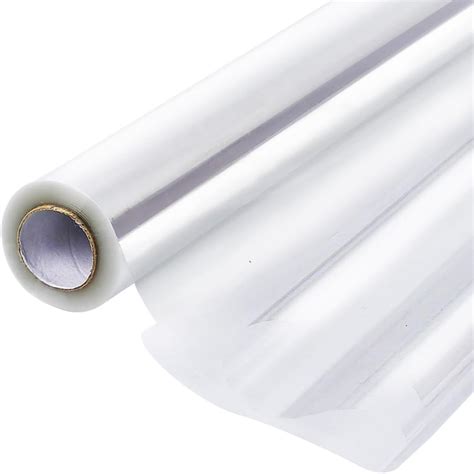 Perkhomy Clear Cellophane Wrap Roll 16 In X 100 Ft 3 Mil Thicken