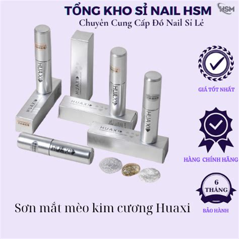 Sơn gel kim cương mắt mèo HUAXI chính hãng chai ml siêu hot nail makeup Phụ kiện đồ Nail HSM