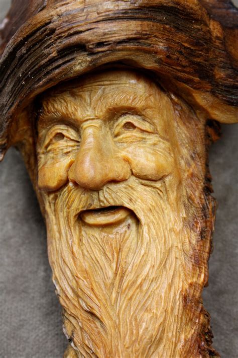 Handmade Wood Carving Of A Wood Spirit On Etsy Carved By Gary