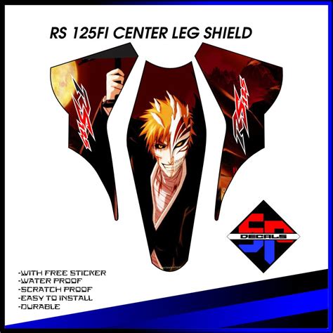 Rs Fi Batok Center Leg Shield Honda High Quality Sticker Decal