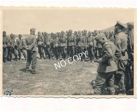 Foto Wk Appell Soldaten Uniformen Wehrmacht Ostfront A Eur