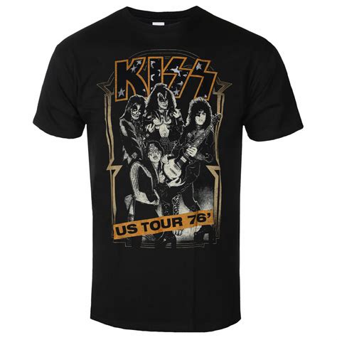 T Shirt Pour Homme Kiss Us Tour 76 Noir 76 Drm12629500 Metalmondefr