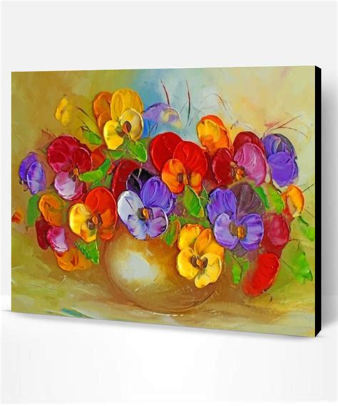 Colorful Flowers Art Paint By Numbers - Paint By Numbers PRO