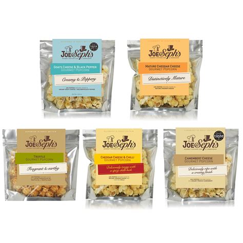 Buy Joe Seph SSavoury Popcorn Tasting Selection 5x30g Goats