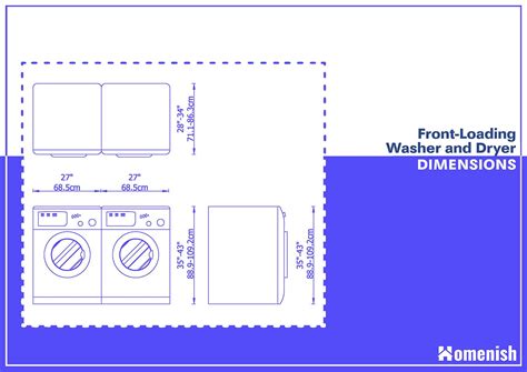 Washer and Dryer Dimensions Explained (3 Diagrams Included) - Homenish