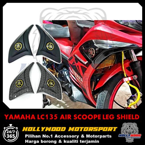 YAMAHA LC135 AIR SCOOP LEG SHIELD CARBON DIAMOND DESIGN 2024 BEST