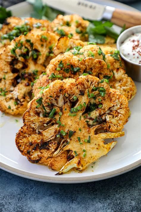 Air Fryer Cauliflower Steaks Bonappeteach